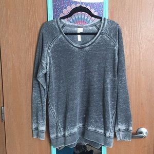 Distressed crew shirt